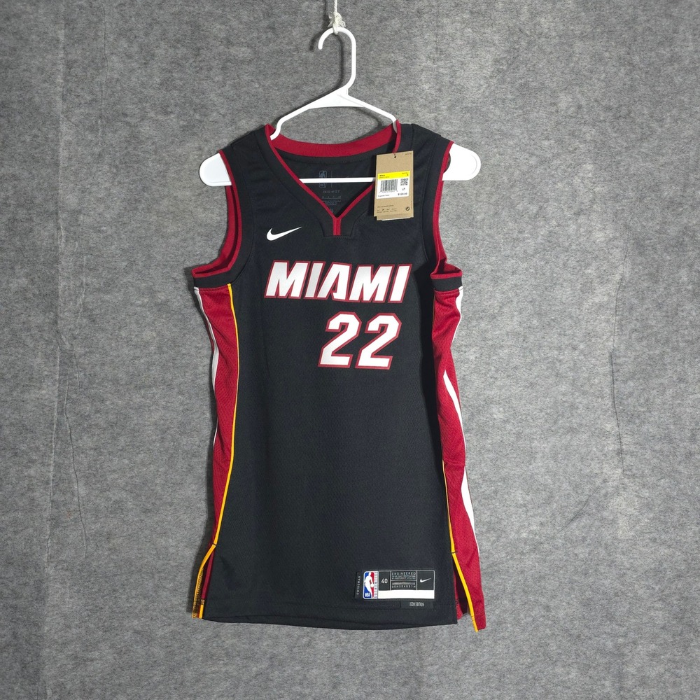NWT‎ Nike Miami Heat Jimmy Butler Mens S Black Icon Edition Swingman DN2011-010